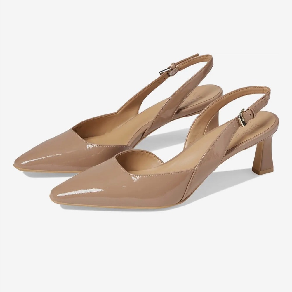 Naturalizer Tan Slingback Heels